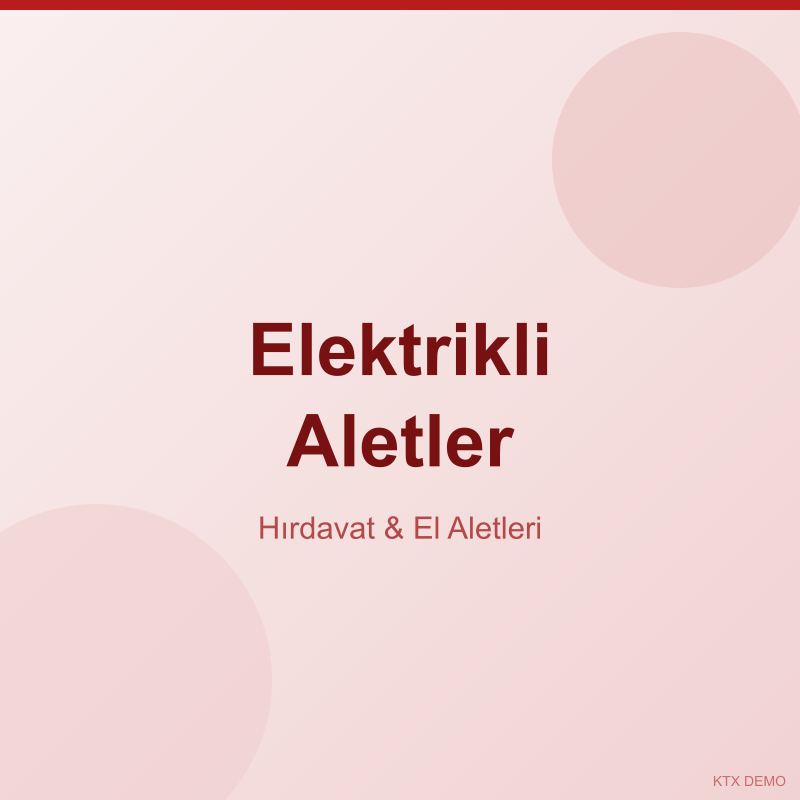 Elektrikli Aletler