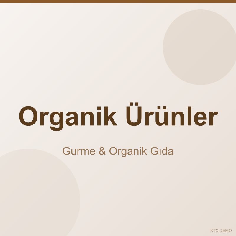 Organik Ürünler
