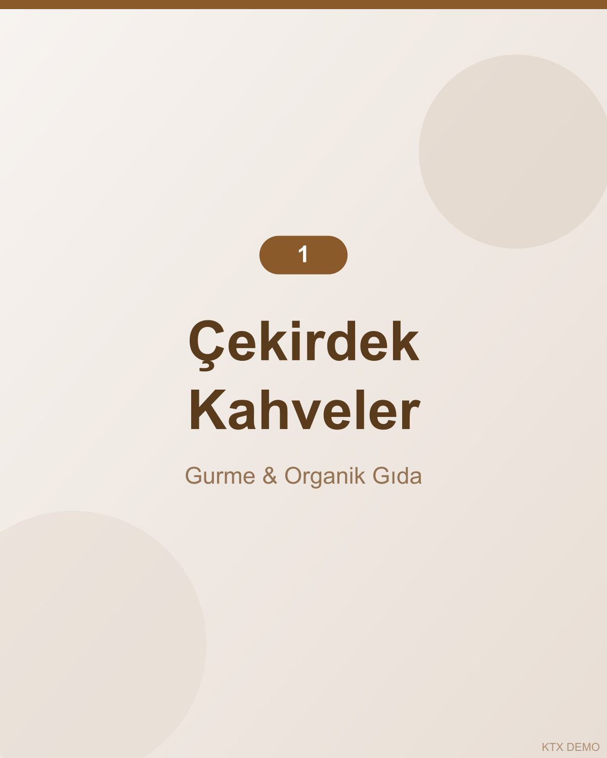 Dengeli Akdeniz Çekirdek Kahve 1