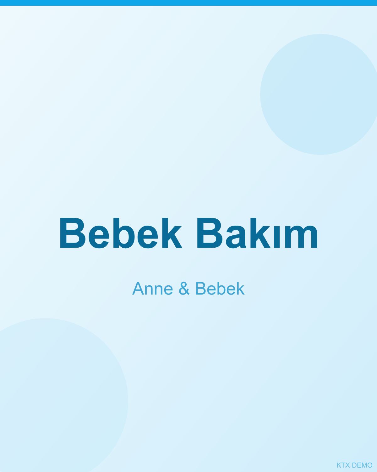 Bebek Bakım