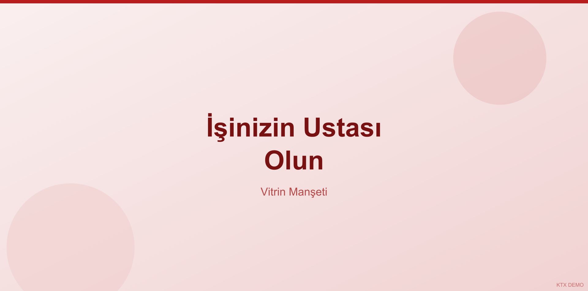 İşinizin Ustası Olun
