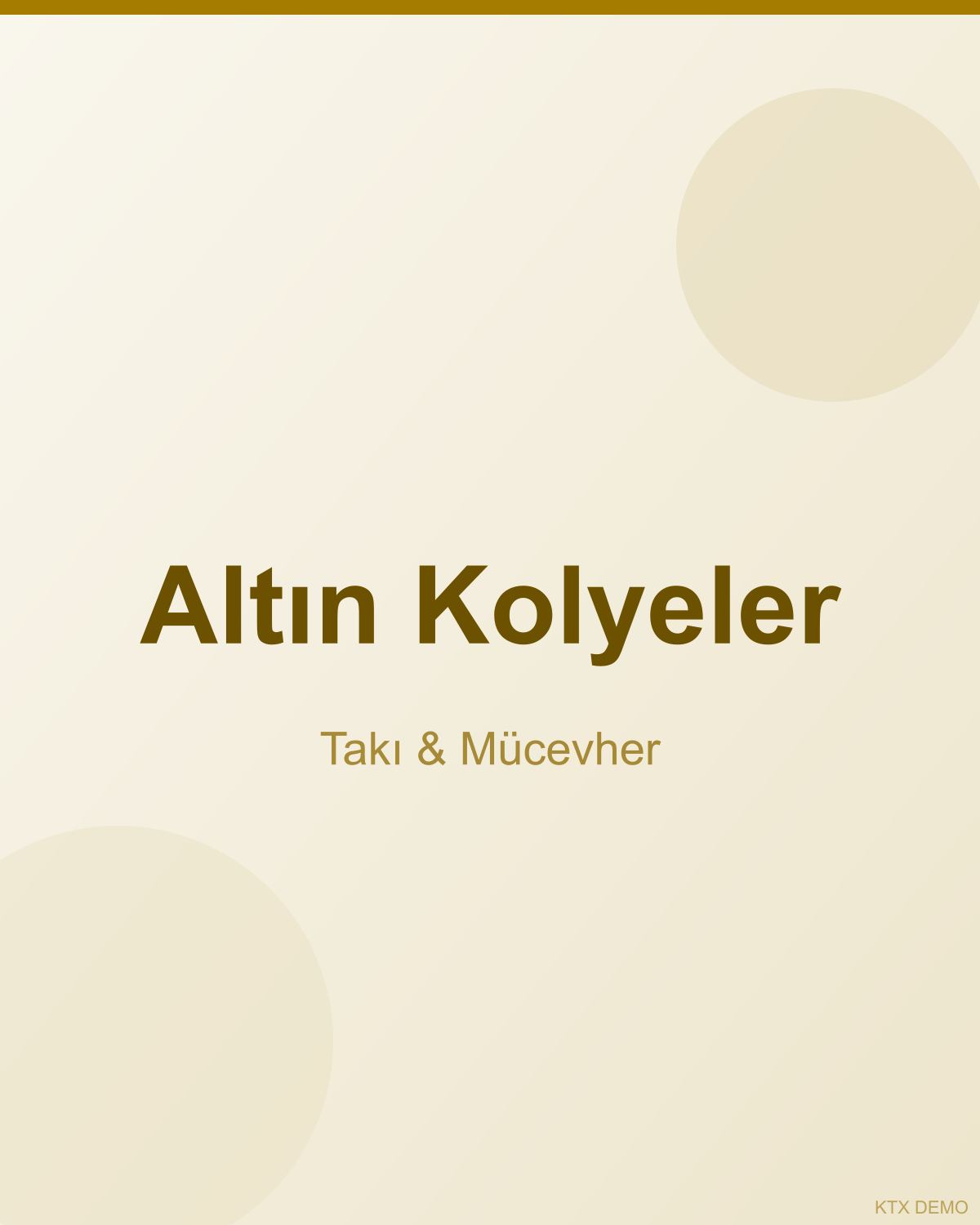 Altın Kolyeler